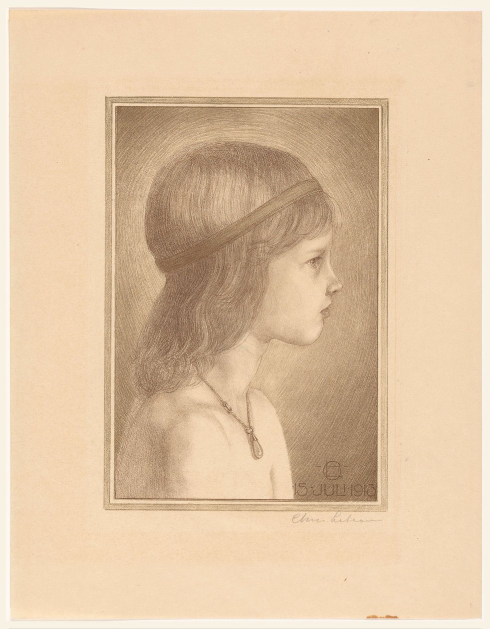Ritratto di una ragazza sconosciuta da Chris Lebeau (signed by artist)