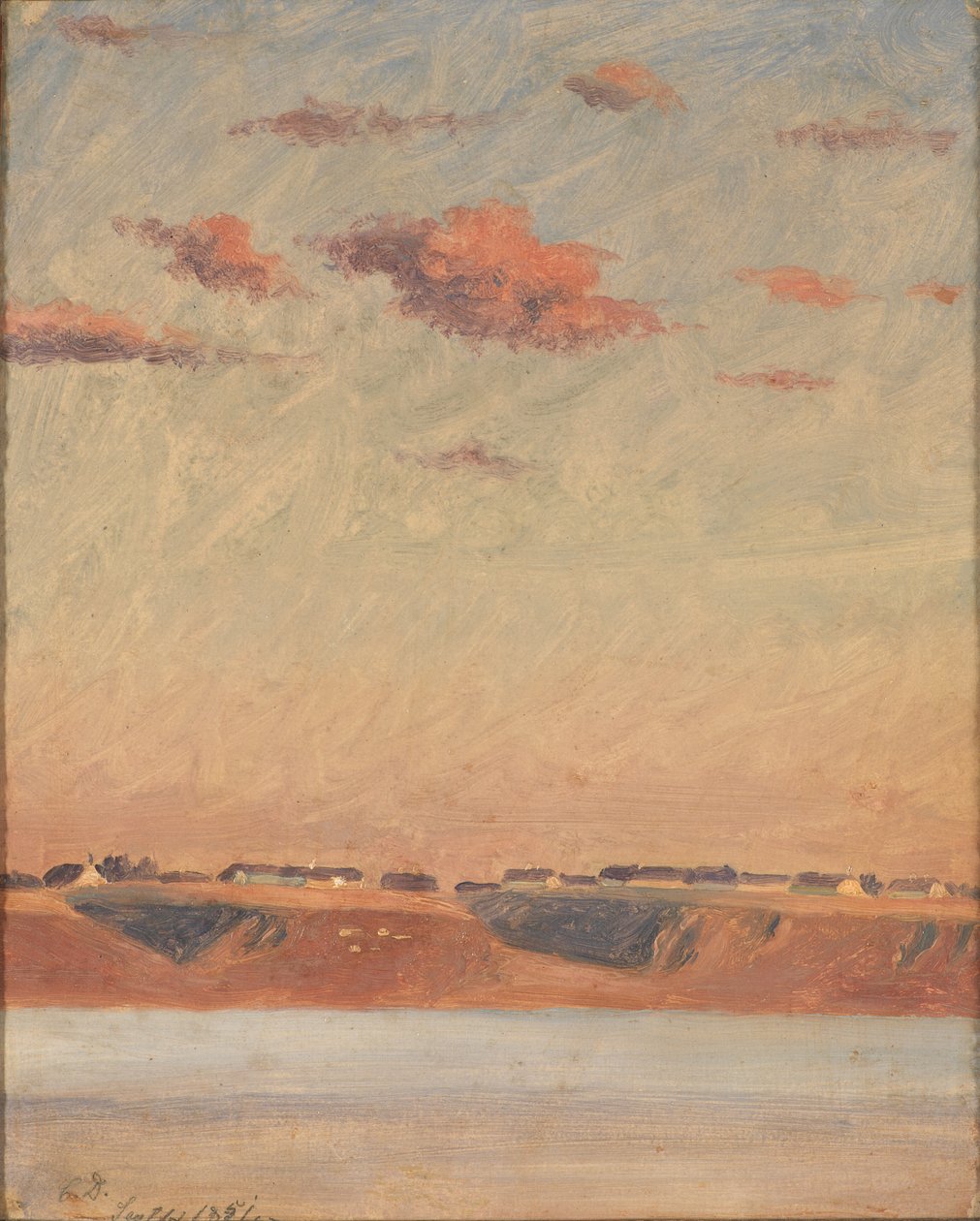 Il fiordo di Lim in Jutland. Studio da Christen Dalsgaard