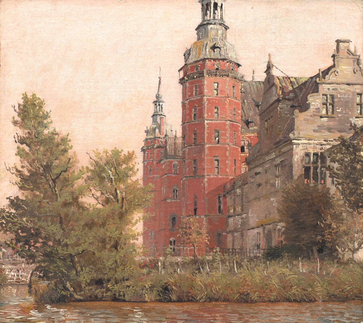 Castello di Frederiksborg visto da nord-ovest. Studio da Christen Købke