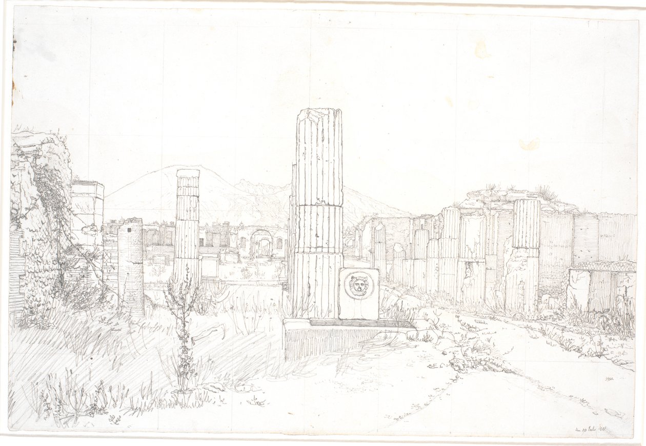 Parti del Foro di Pompei da Christen Købke