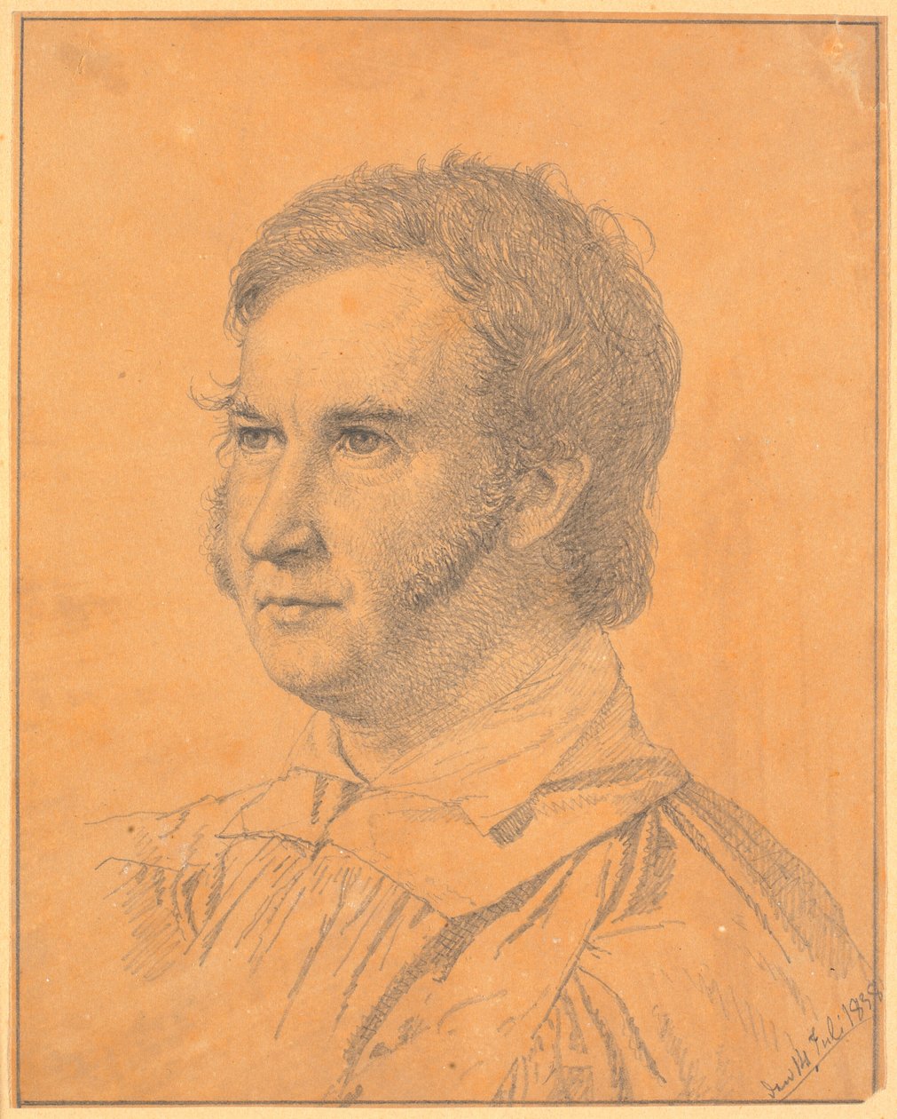 Ritratto di Jacob Georg Købke (consigliere di giustizia, medico diocesano a Nykøbing F.) da Christen Købke