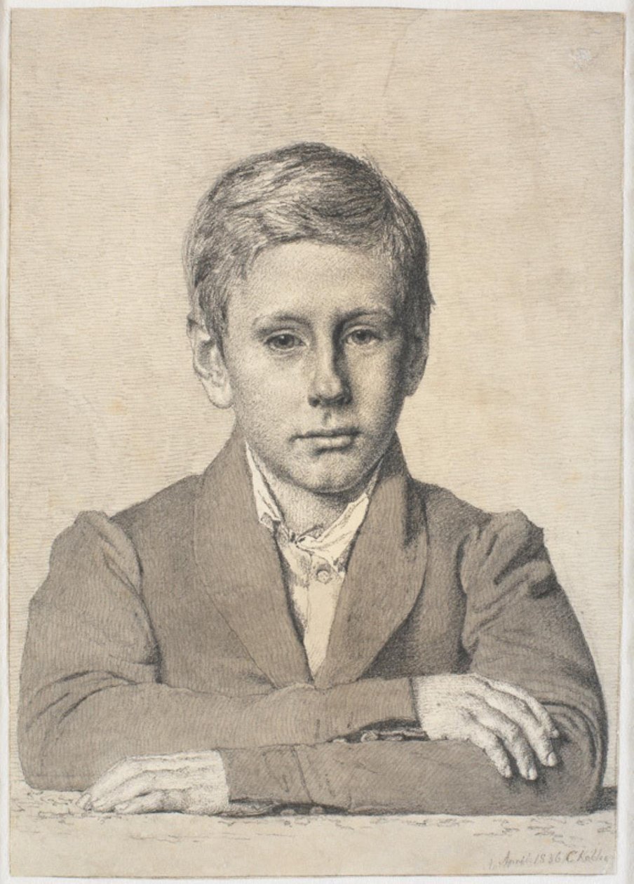 Ritratto di Henrik Clausen (1825-1904) da bambino da Christen Købke