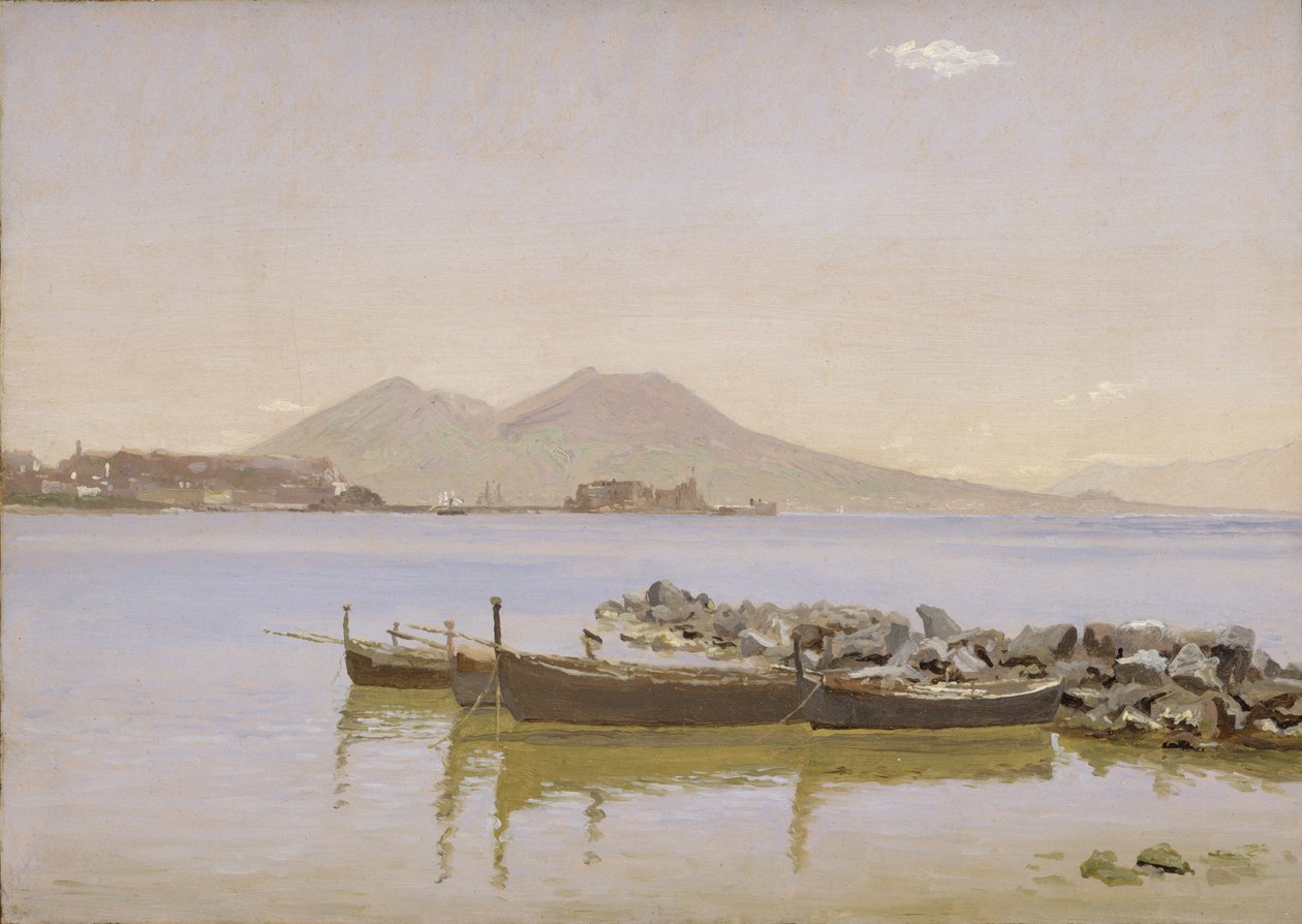 Il Golfo di Napoli con il Vesuvio sullo sfondo da Christen Købke