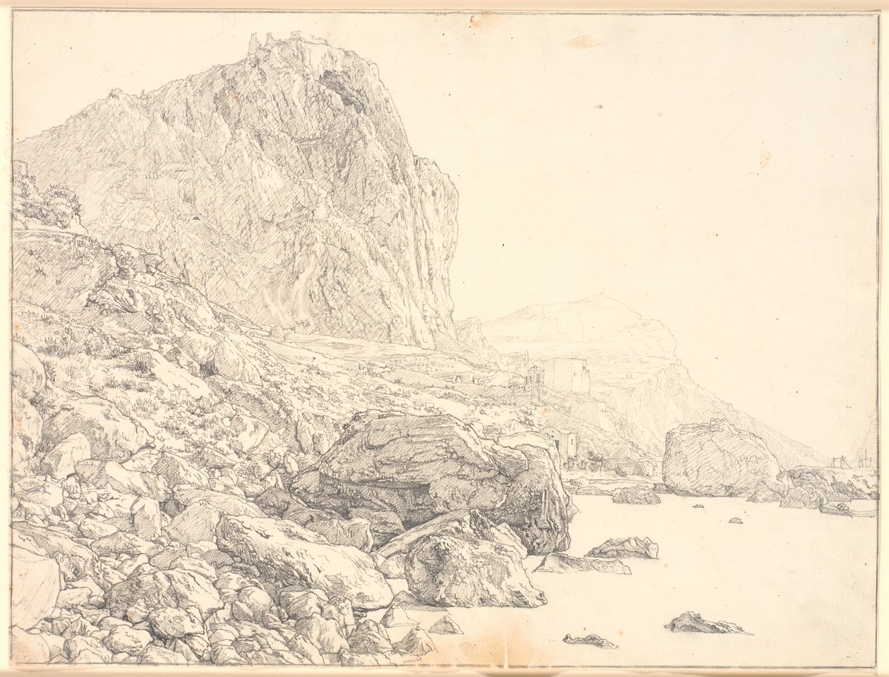 Veduta di Marina Piccola a Capri da Christen Købke