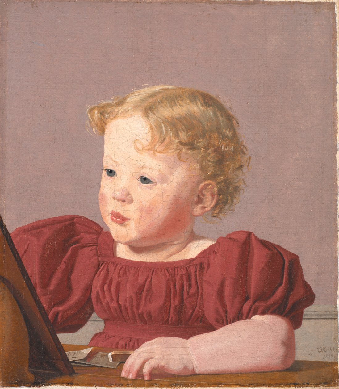 Ida Thiele, la futura signora Wilde, da bambina da Christen Købke