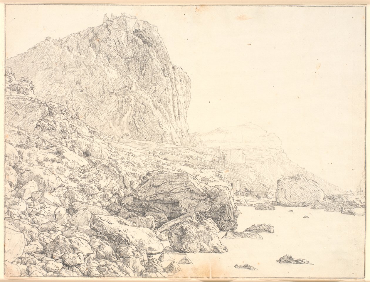 Veduta di Marina Piccola a Capri da Christen Købke
