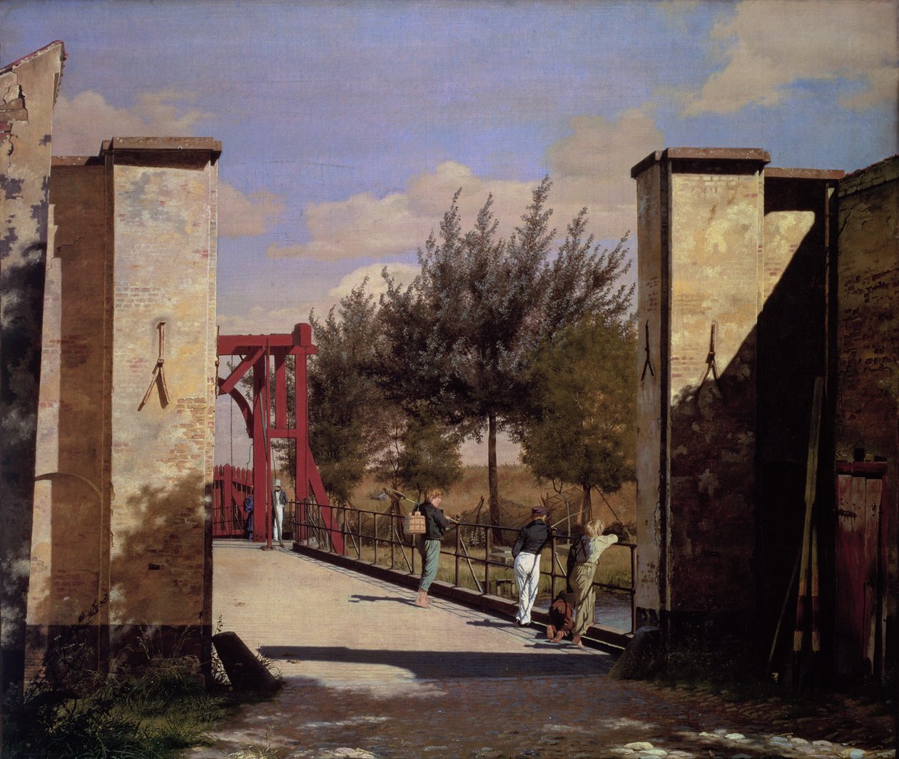 La Porta Nord della Cittadella, 1834 da Christen Schjellerup Kobke