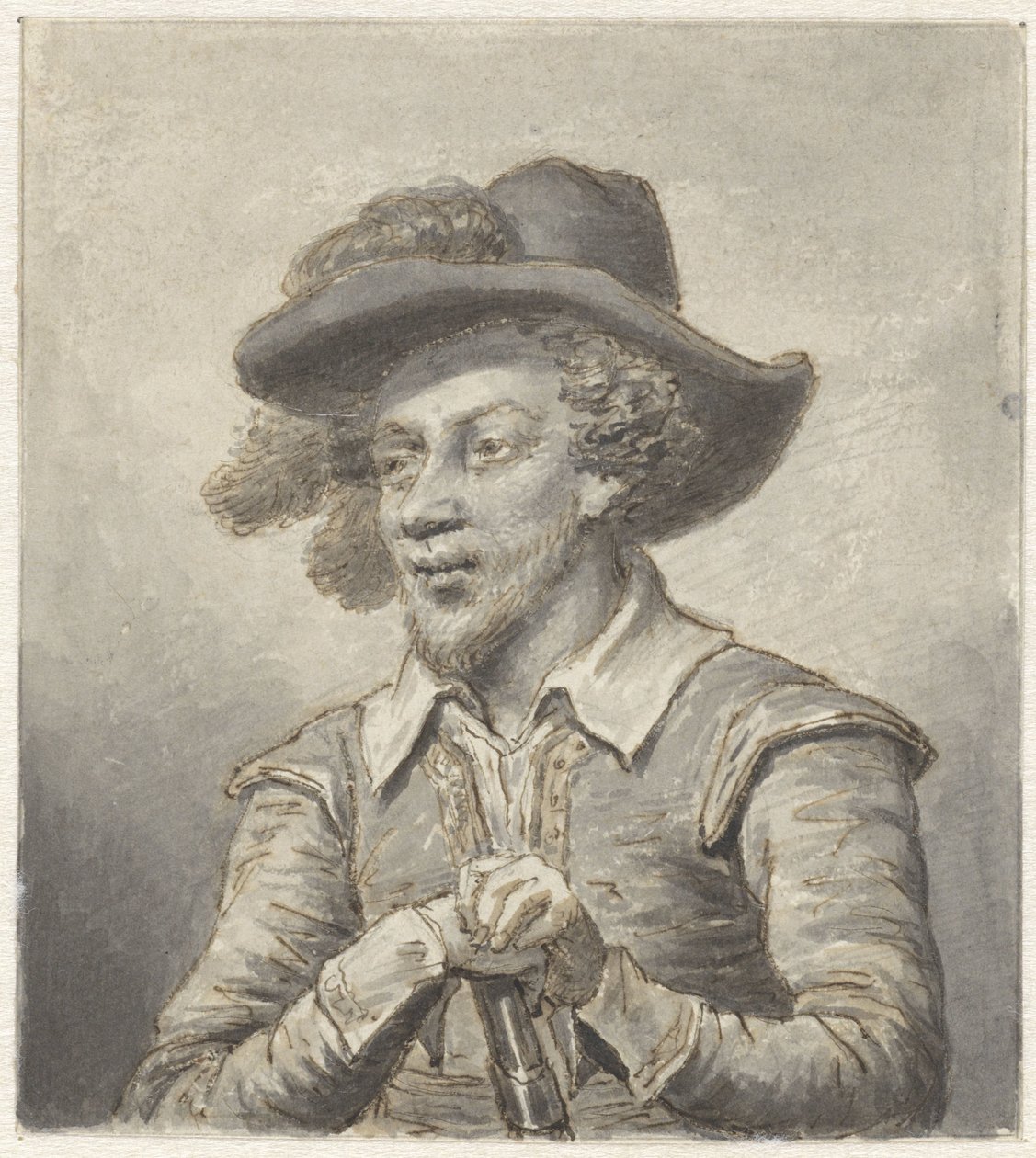 Guerriero in costume storico da Christiaan Kramm