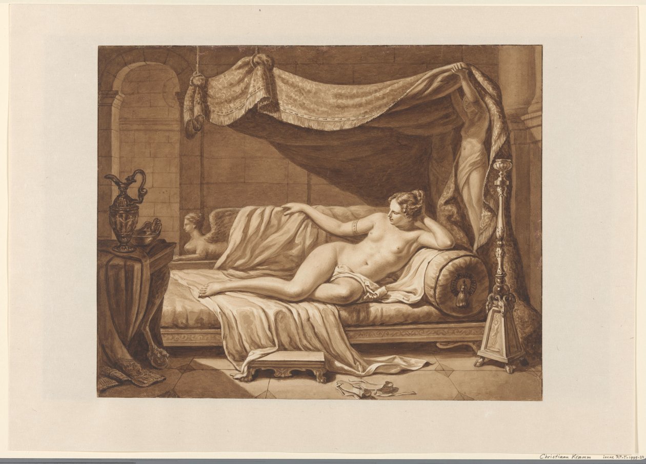 Nudo femminile in un interno classicista da Christiaan Kramm