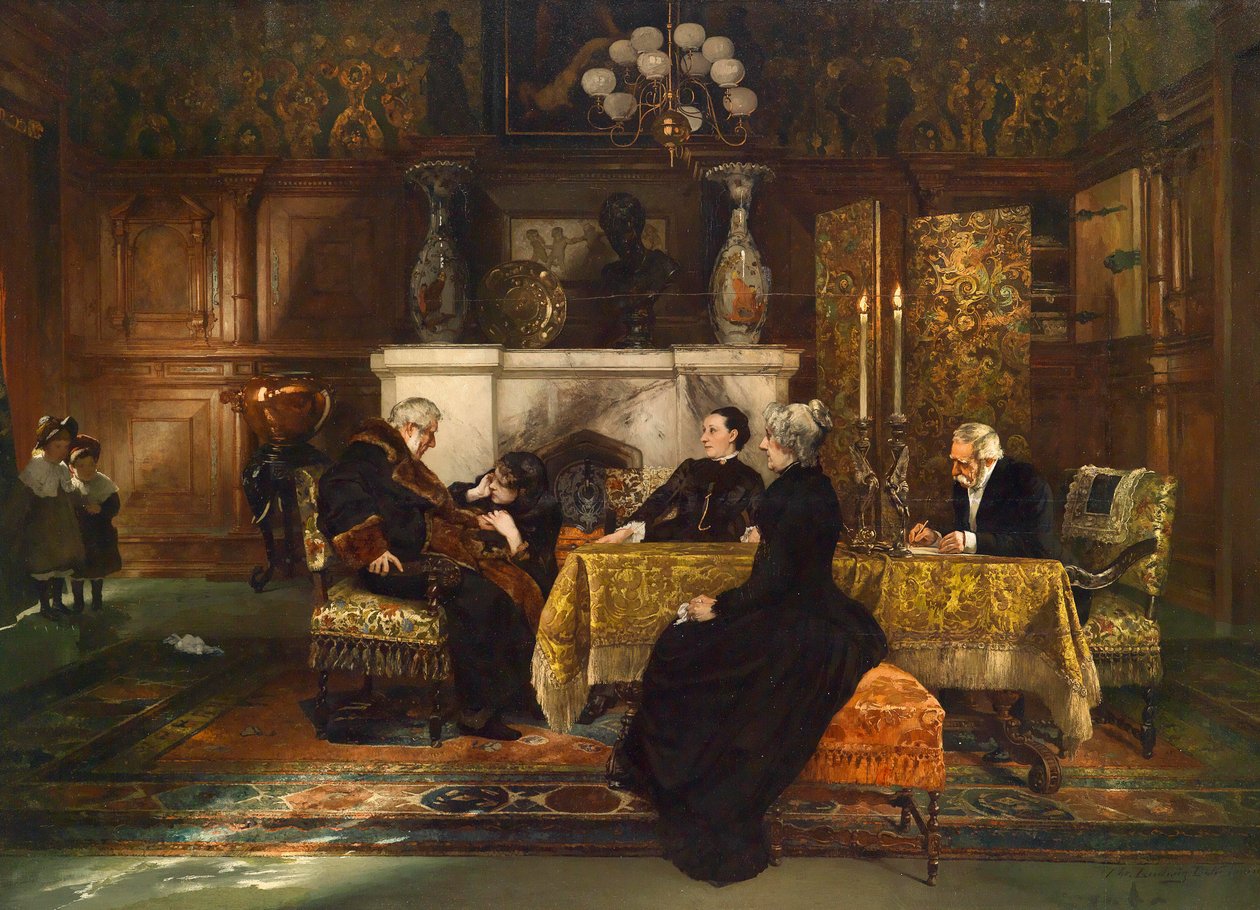 La stesura del testamento da Christian Ludwig Bokelmann
