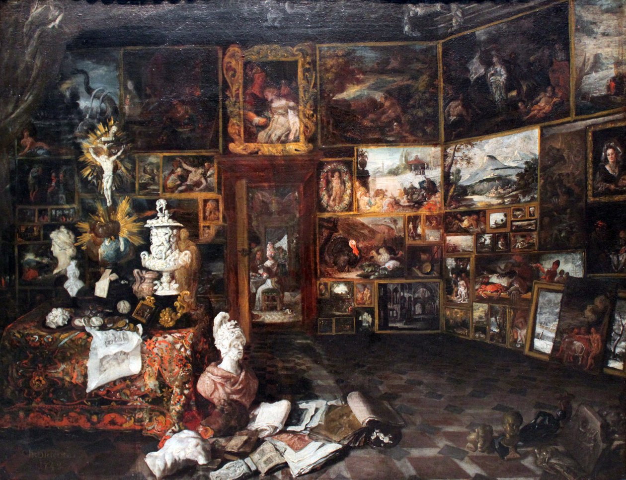 Rappresentazione di una galleria di quadri da Christian Wilhelm Ernst Dietrich