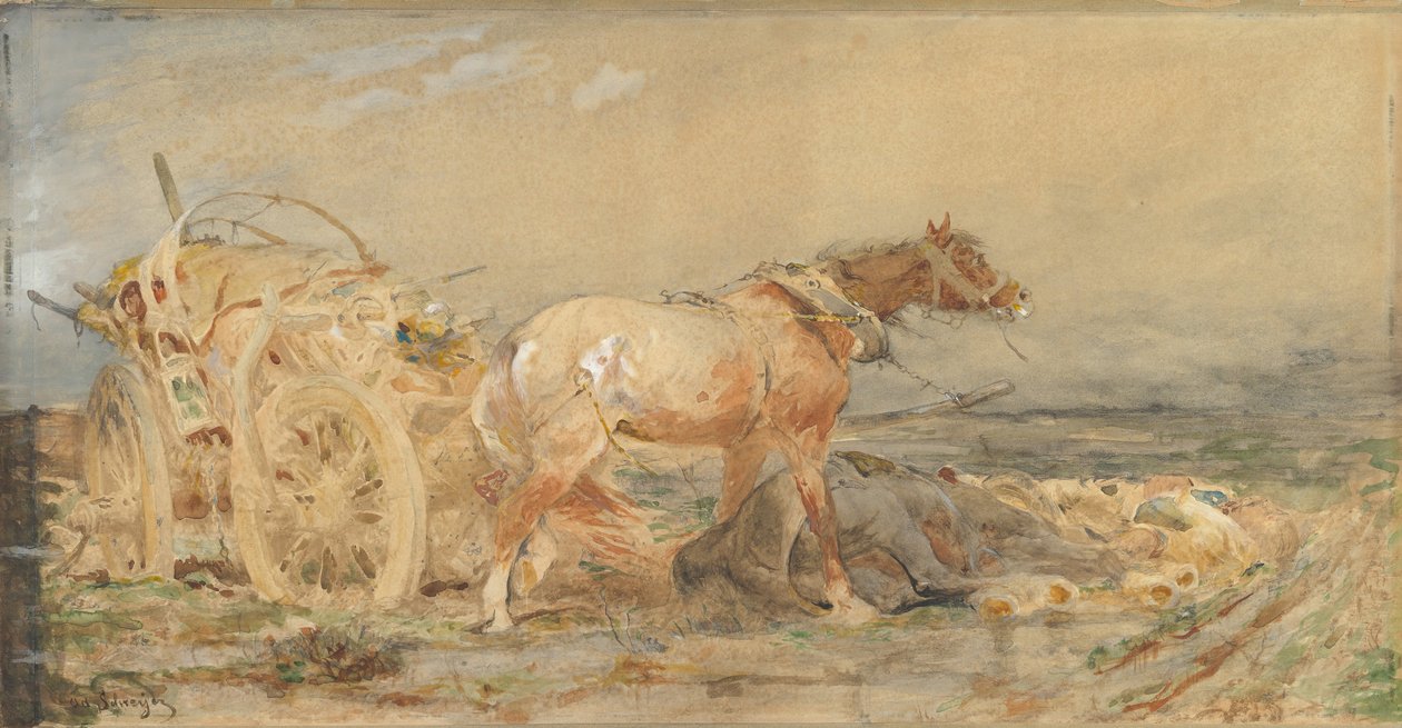 Abbandonato: Paludi del Danubio, prima del 1887 da Christian Adolf Schreyer
