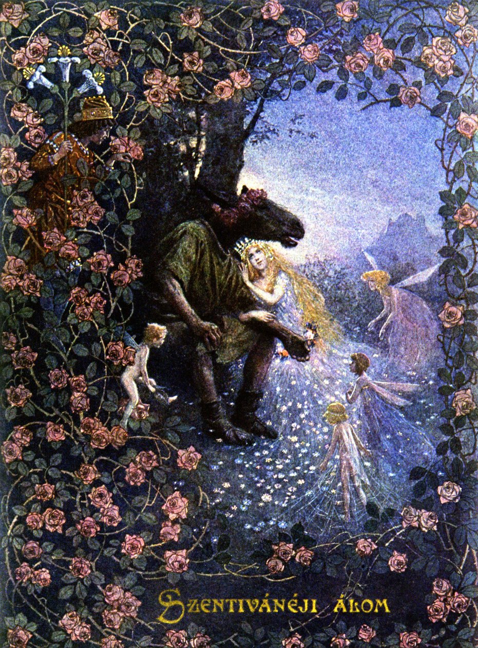 Sogno di una notte di mezza estate, c.1900 (illustrazione) da Christian August Printz