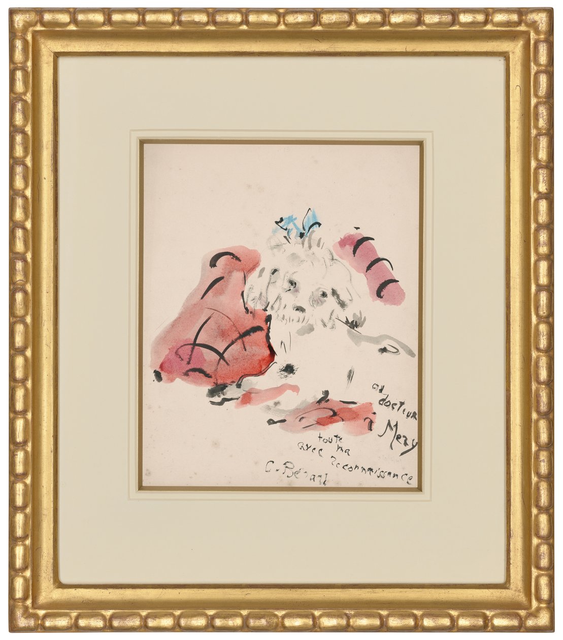 Petit chien (recto) (pastello a olio, acquerello, pennello e inchiostro su carta) da Christian Bérard