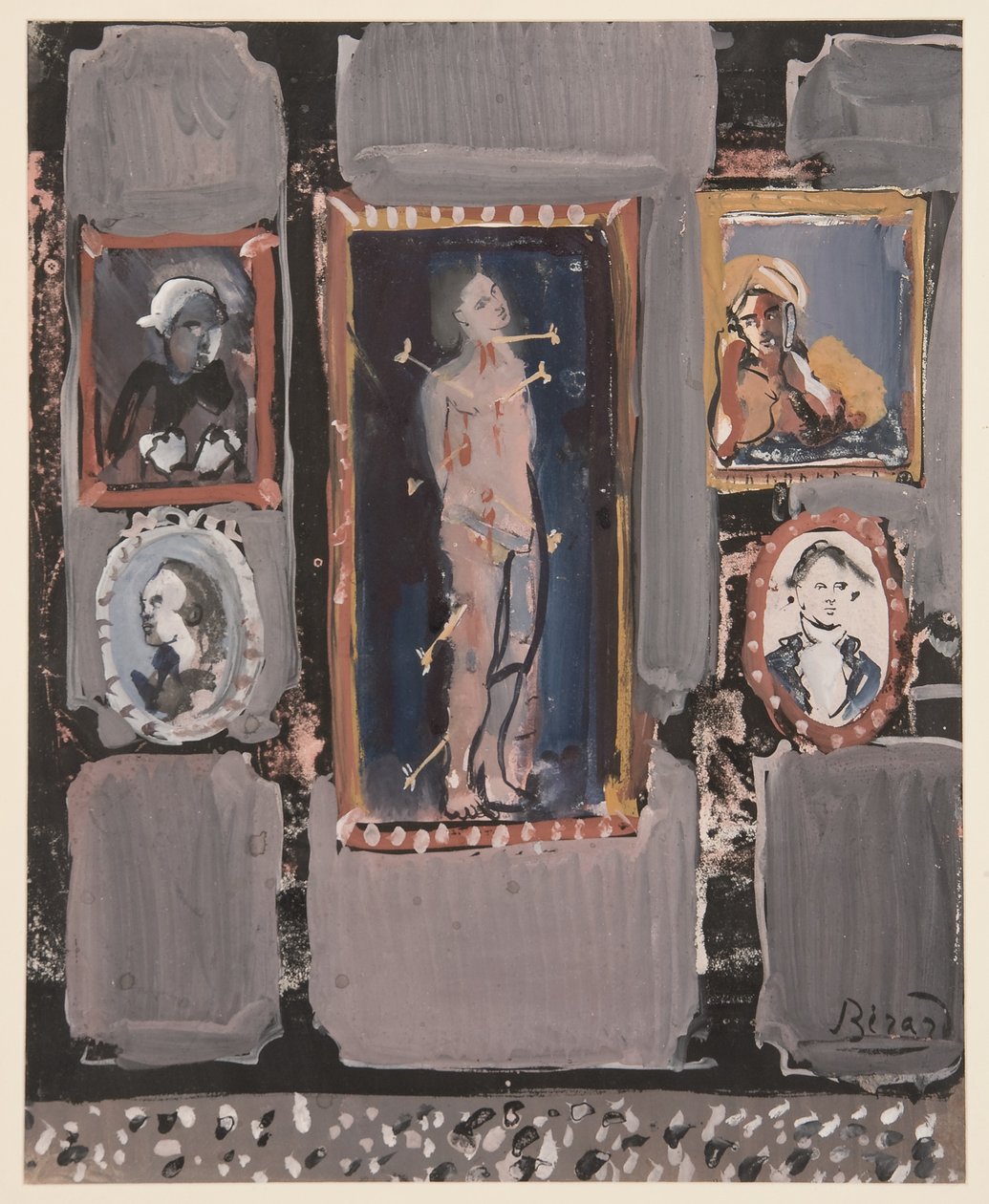 San Sebastiano su Sfondo Grigio, c. 1935-1945 da Christian Bérard