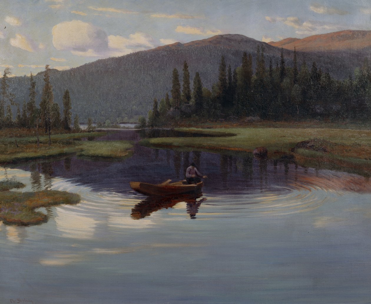 Fra Jupsjoen, o Jupsea, c.1905 da Christian Eriksen Skredsvig