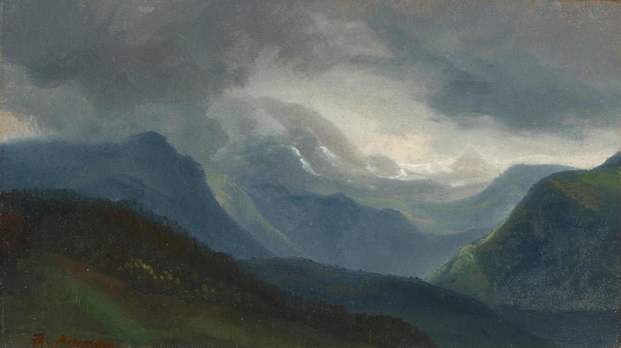 Temporale in arrivo nelle Alpi da Christian Ernst Bernhard Morgenstern