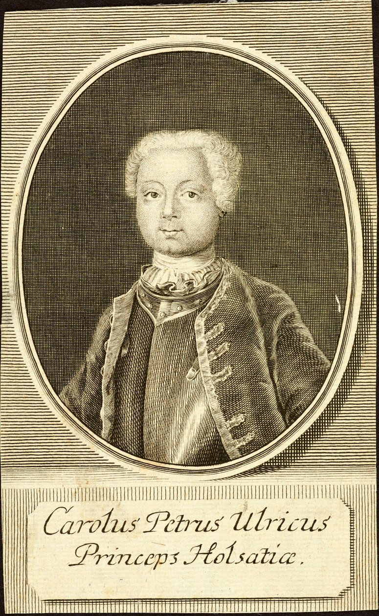 Ritratto del Duca Karl Peter Ulrich di Holstein-Gottorp, 1734 da Christian Friedrich Fritzsch