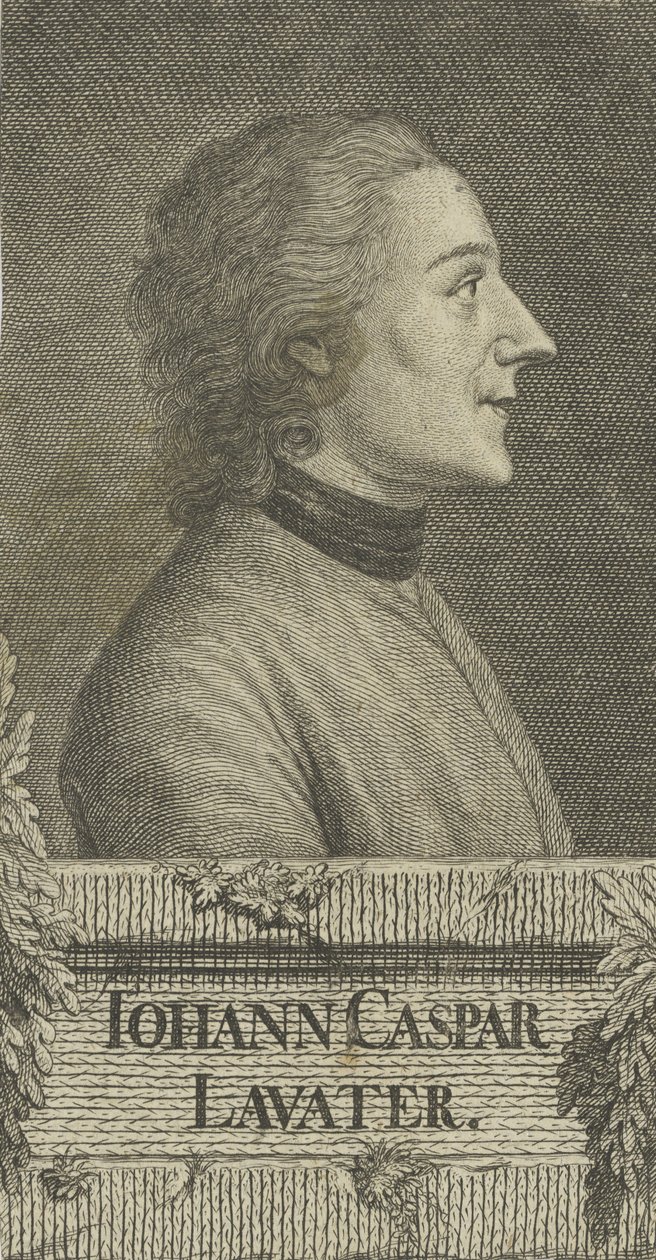 Ritratto del poeta e fisiognomista Johann Kaspar Lavater 1741-1801, 1773 da Christian Friedrich Fritzsch