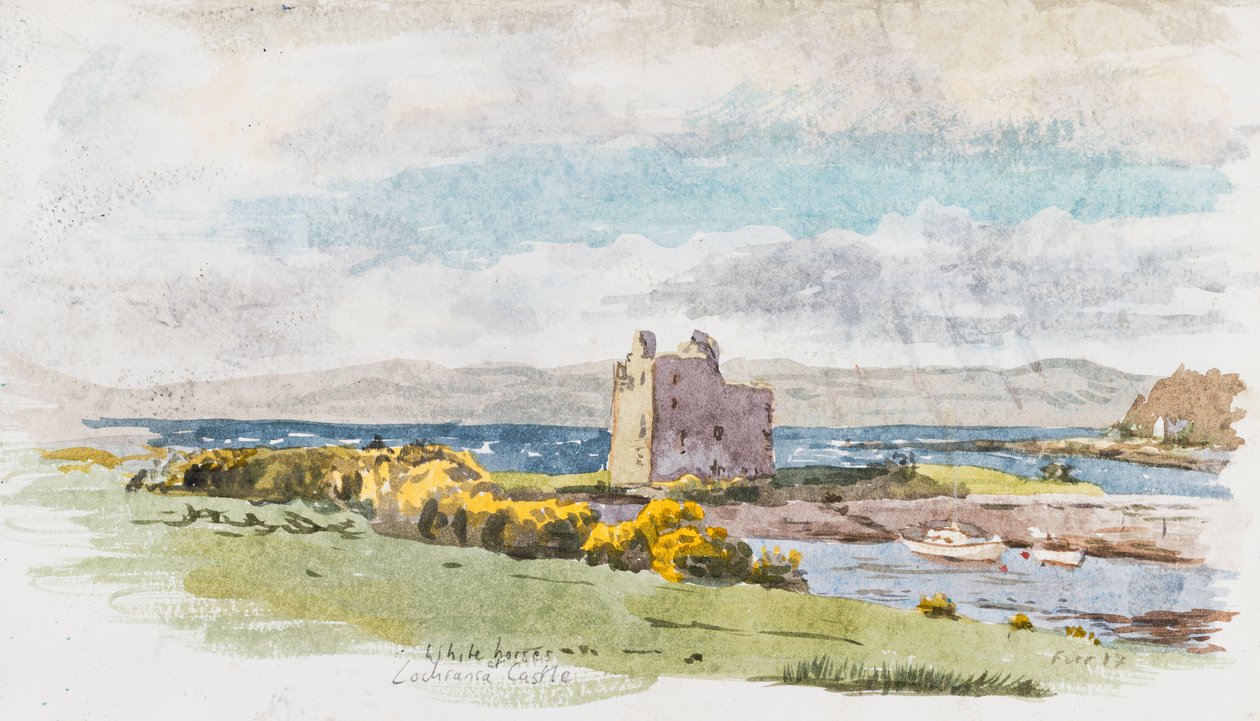 Cavalli Bianchi al Castello di Lochranza da Christian Furr