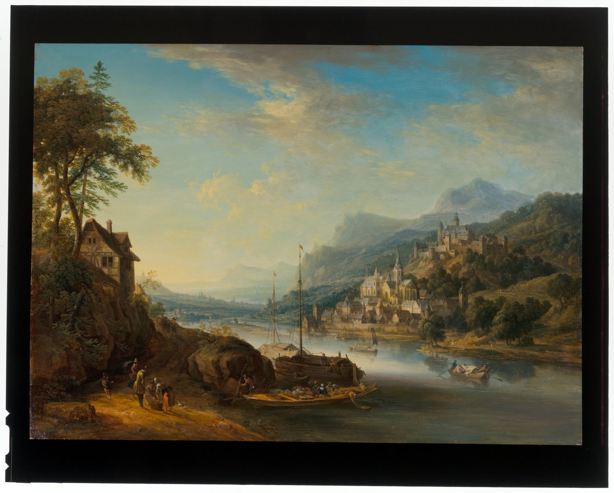 Una coppia di paesaggi renani da Christian Georg the Elder Schuetz