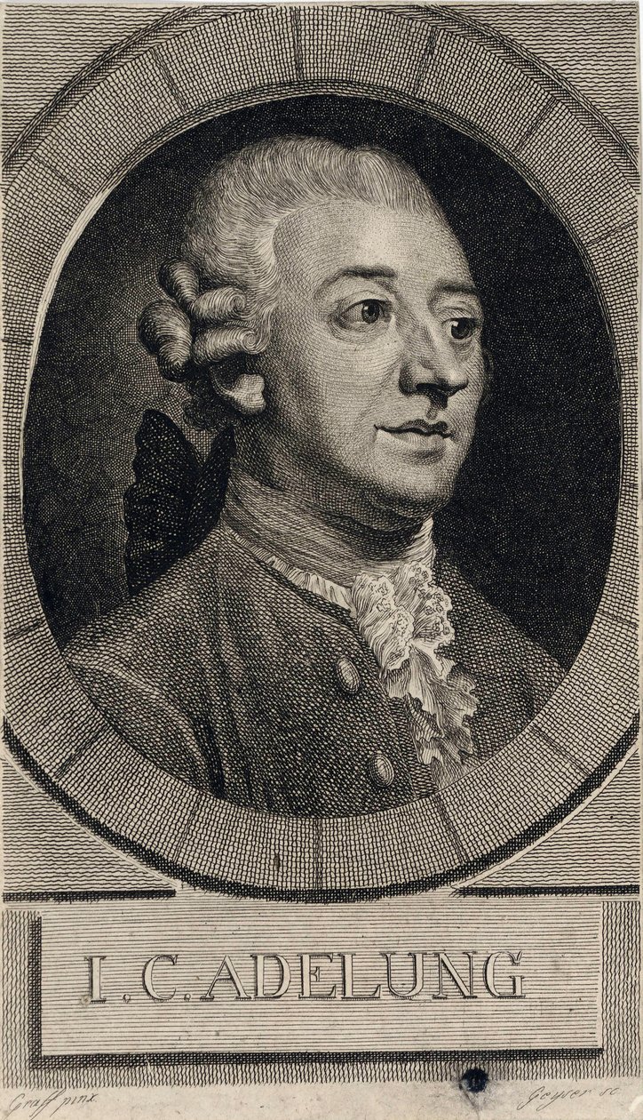 Johann Christoph Adelung 1732-1806 da Christian Gottlieb Geyser