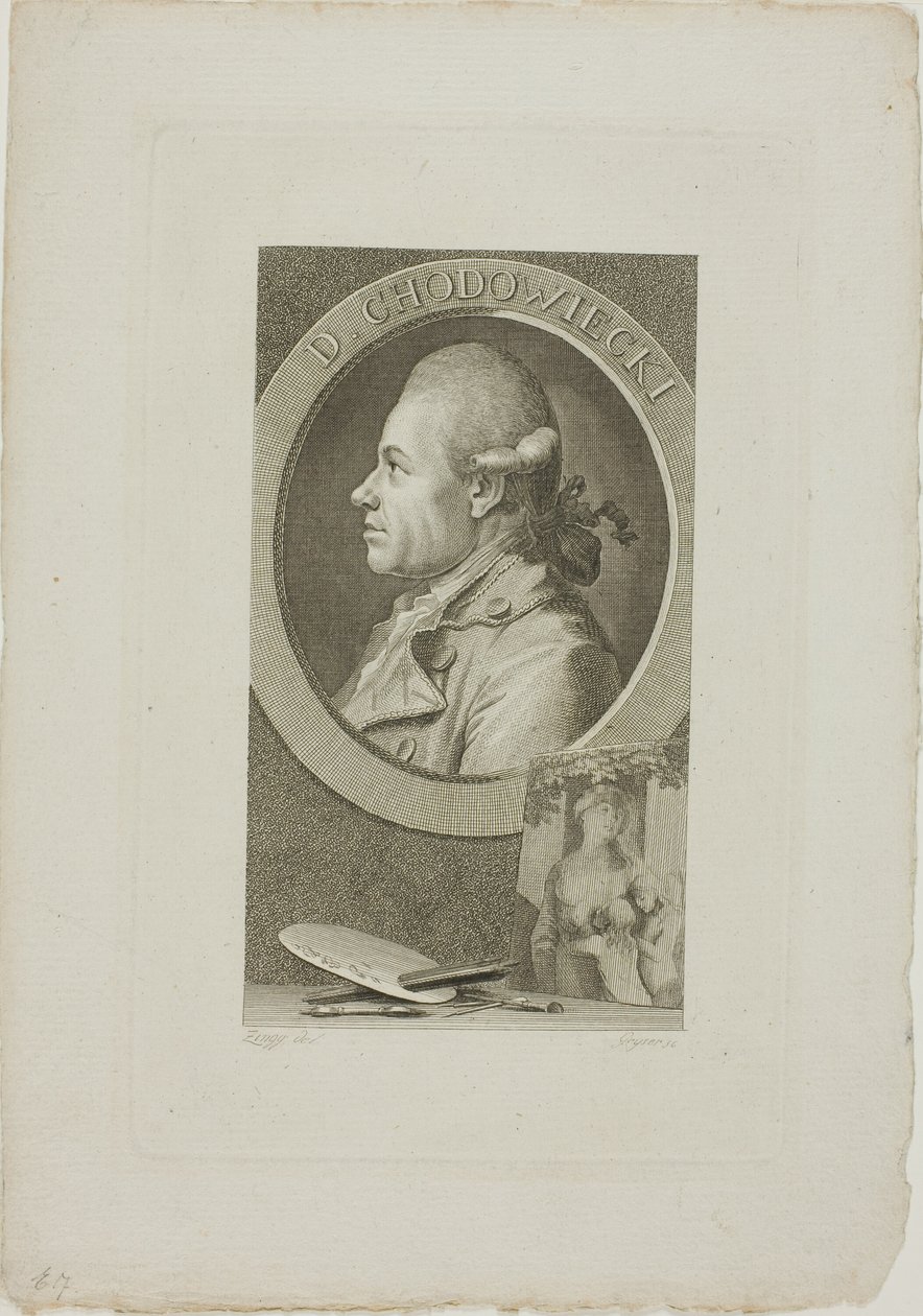 Ritratto di Daniel Chodowiecki da Christian Gottlieb Geyser