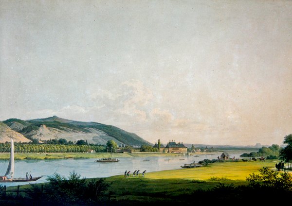 Pillnitz e i suoi dintorni, vicino a Dresda da Christian Gottlob Hammer
