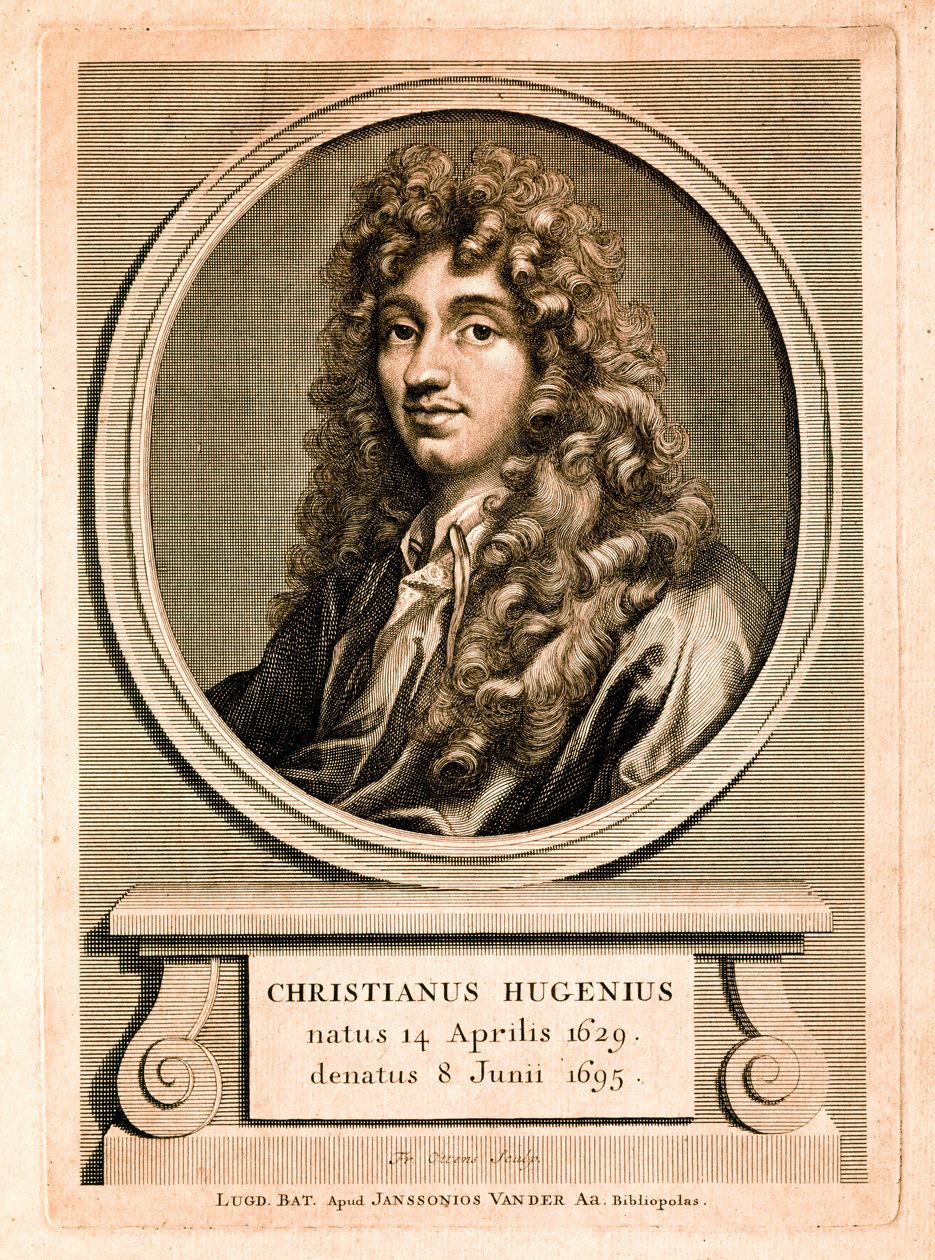 Ritratto di Christiaan Huygens (incisione) da Christian Huygens