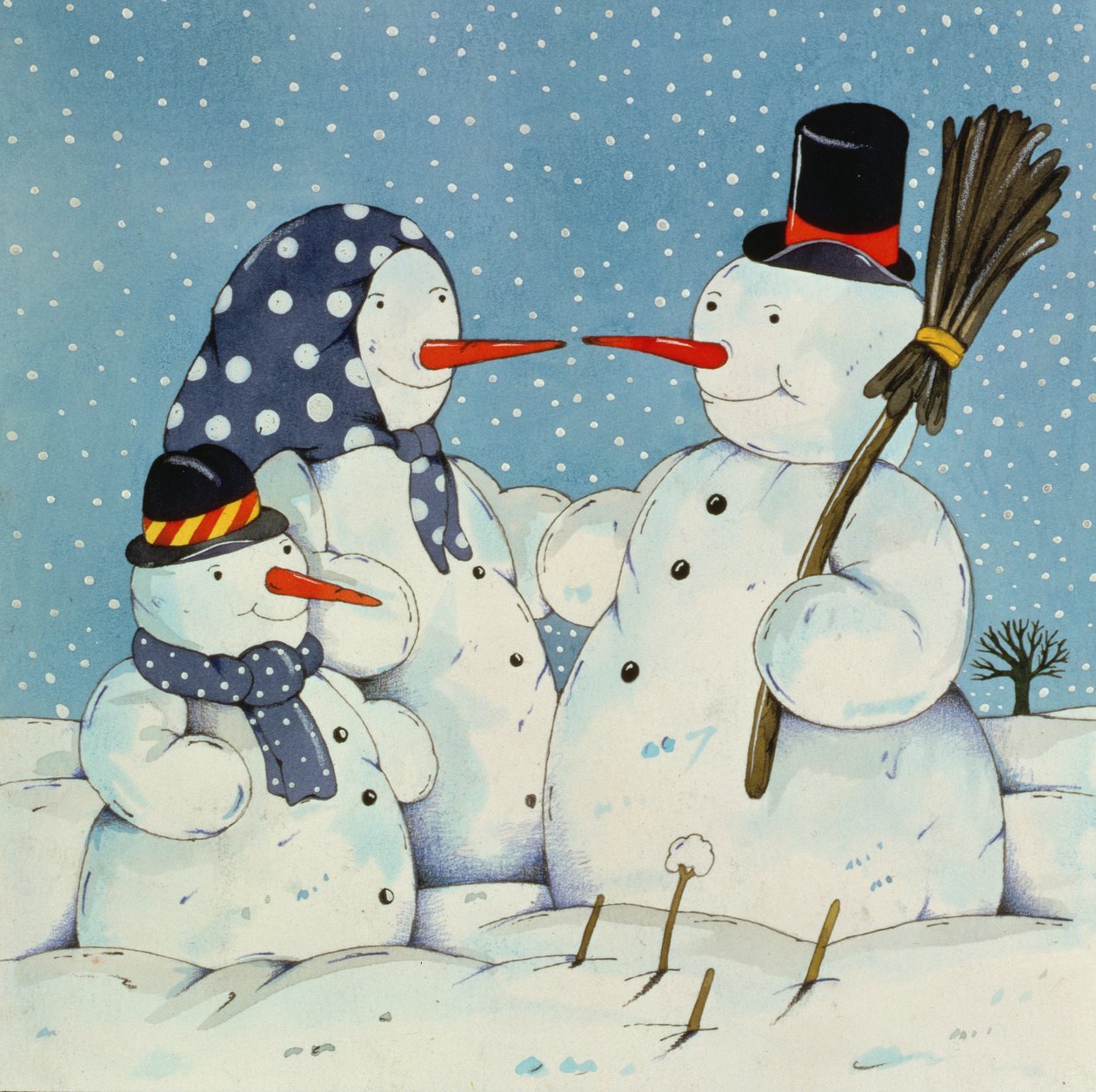 La famiglia del pupazzo di neve, 1997 da Christian Kaempf