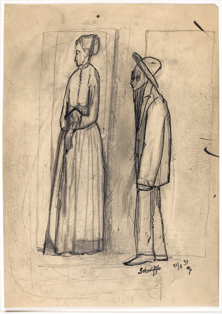 "Una madre con il suo figlio epilettico" da Christian Kongstad Petersen
