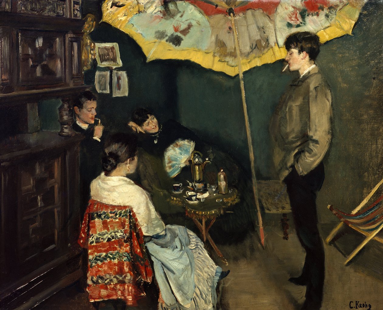 Un angolo del mio studio da Christian Krohg