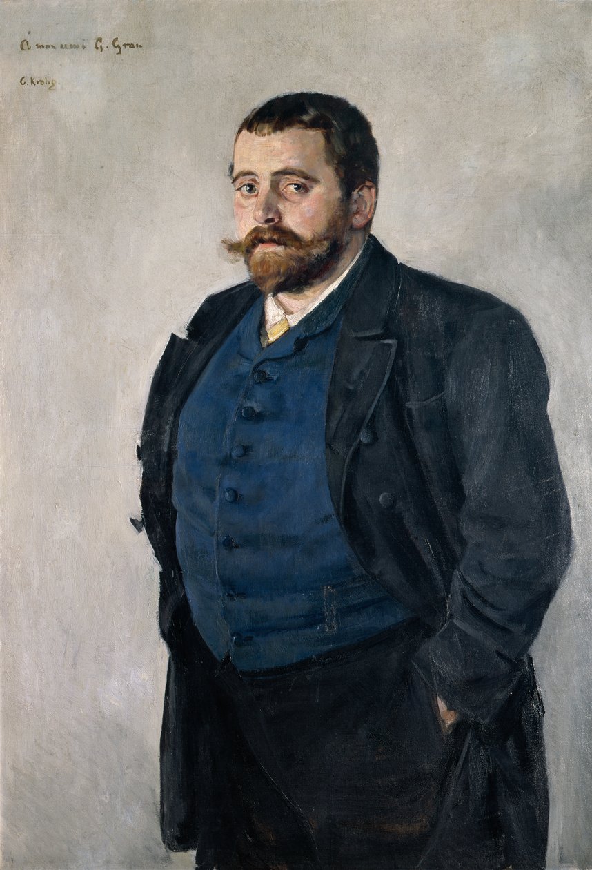 Gerhard Gran (1856-1925), professore di letteratura nordica da Christian Krohg
