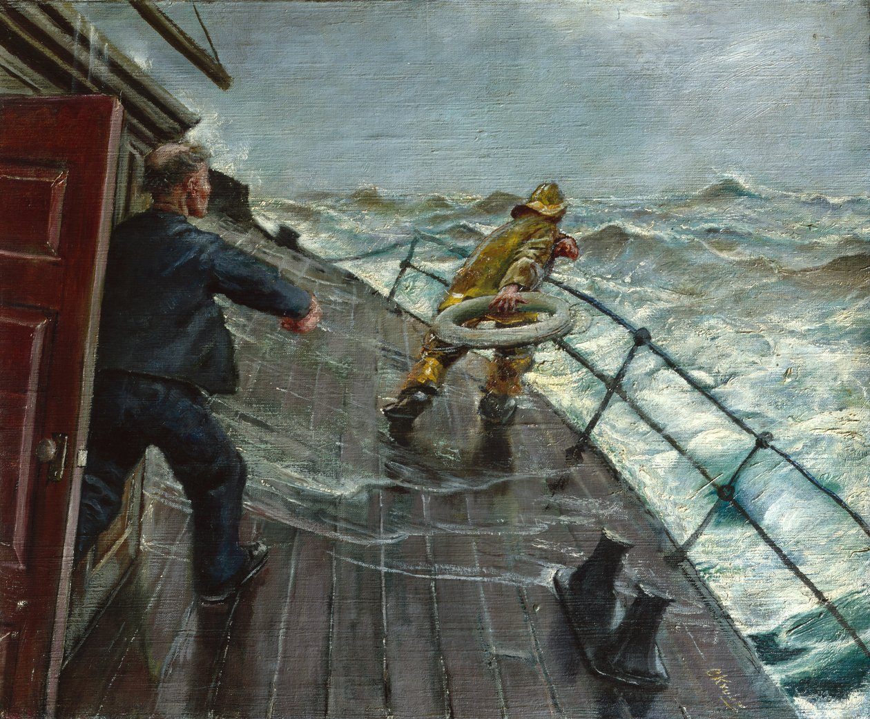 Uomo in mare da Christian Krohg