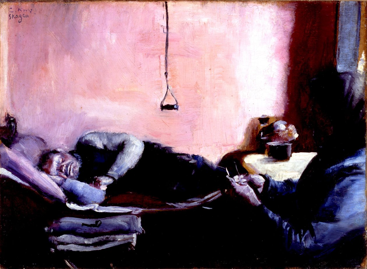 Il pisolino pomeridiano di Niels Gaihede da Christian Krohg