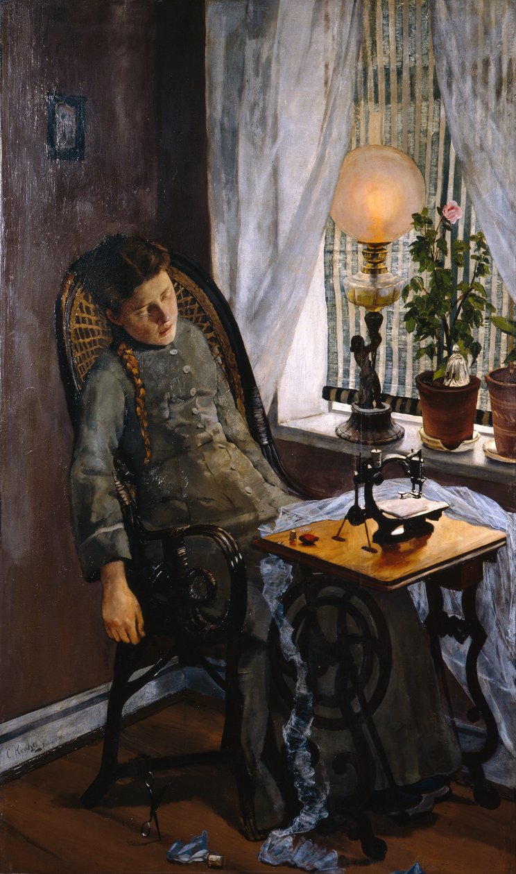 Cucitrice da Christian Krohg