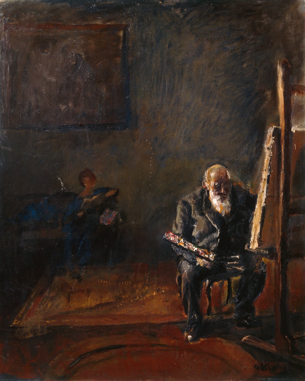 Autoritratto al cavalletto da Christian Krohg