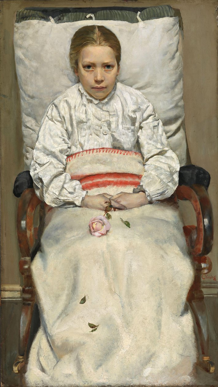 Ragazza malata da Christian Krohg