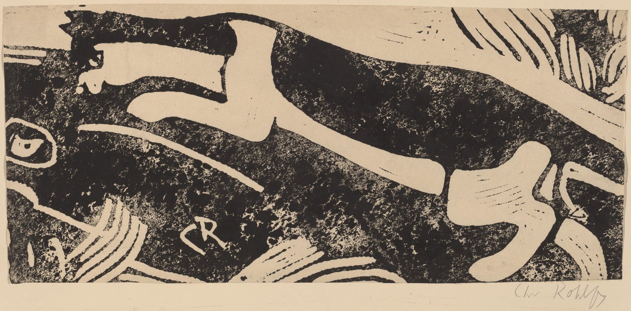 Gatto e topo, 1912-1913 da Christian Rohlfs