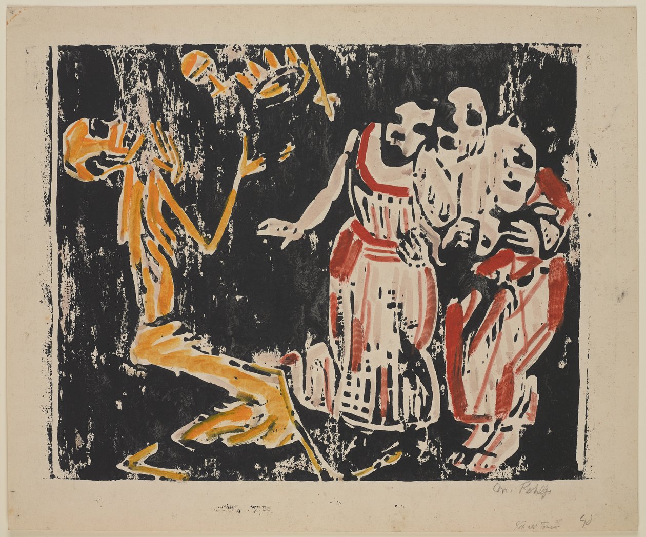 La morte come giocoliere (Rivoluzione), 1918-19 da Christian Rohlfs