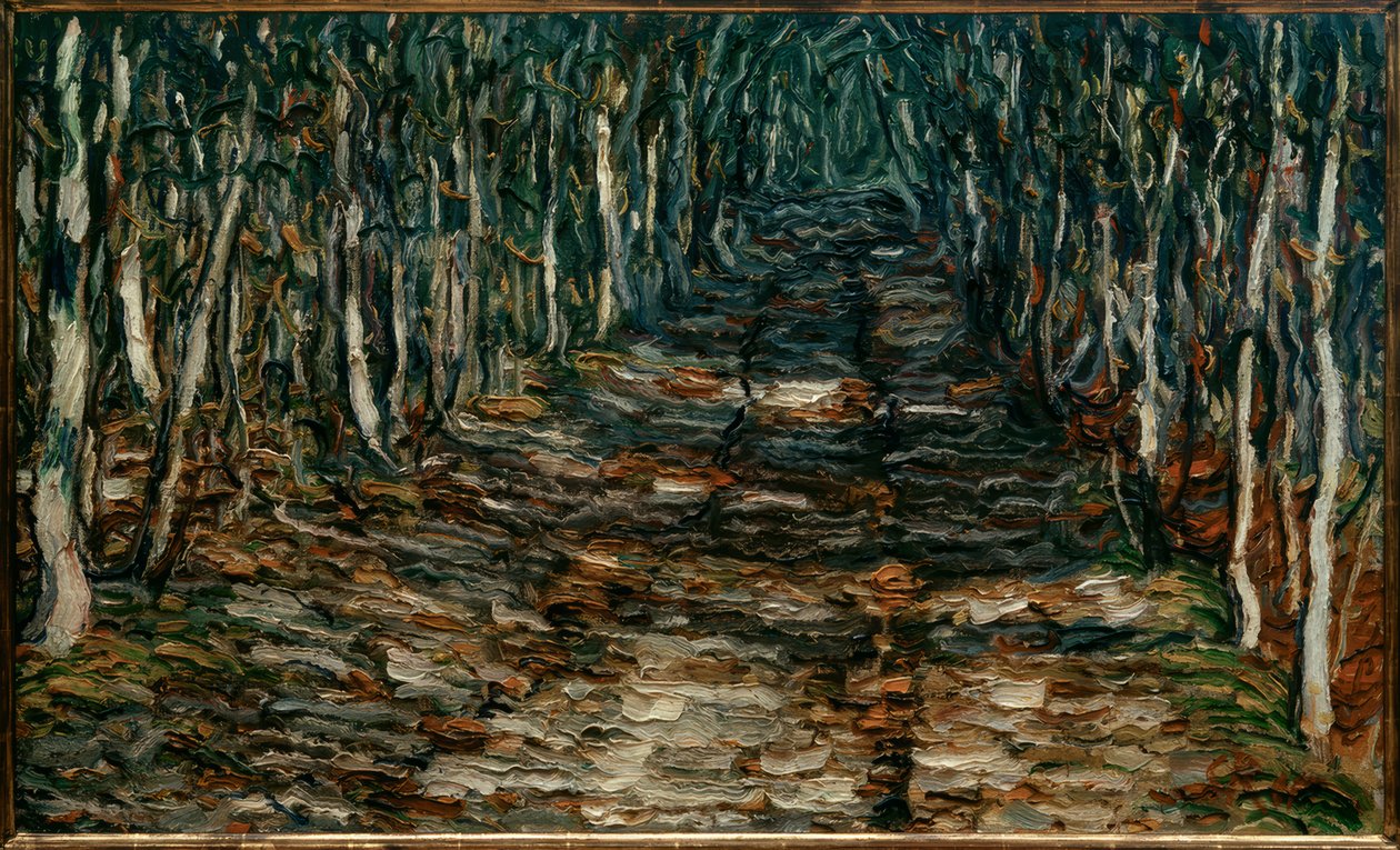 Sentiero nel bosco verso Erling da Christian Rohlfs