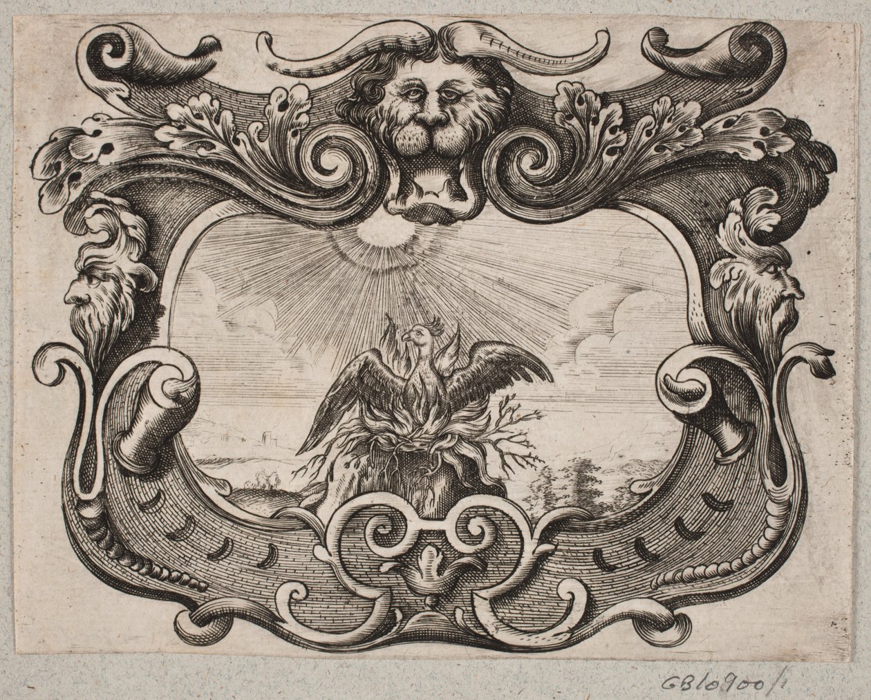 Emblema con Fenice da Christian Rothgiesser