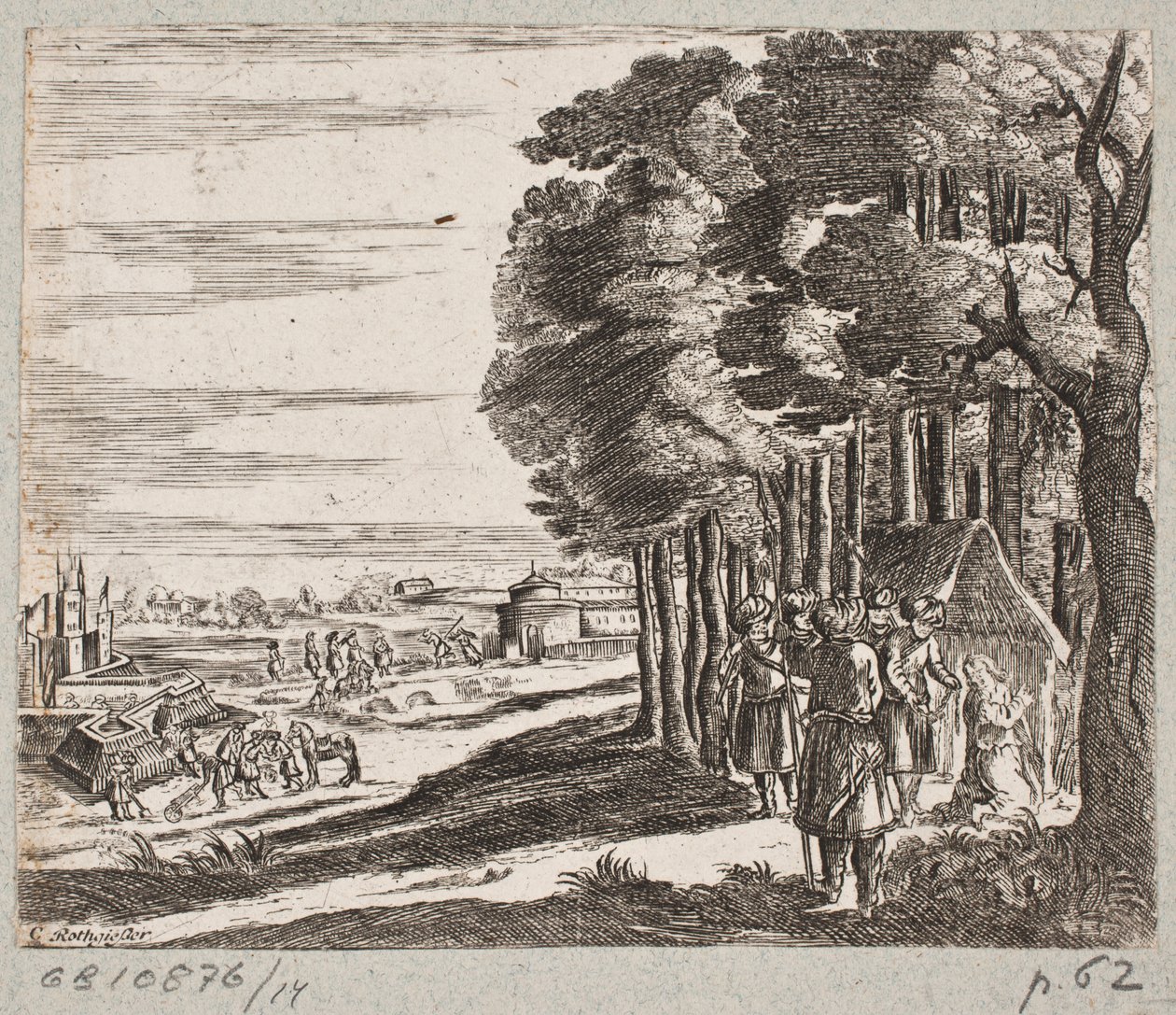 Illustrazione per Adam Olearius, “Persianischer Rosenthal von einem Sinnreichen Poeten Schich Saadi [...]”, Schleswig 1660 da Christian Rothgiesser