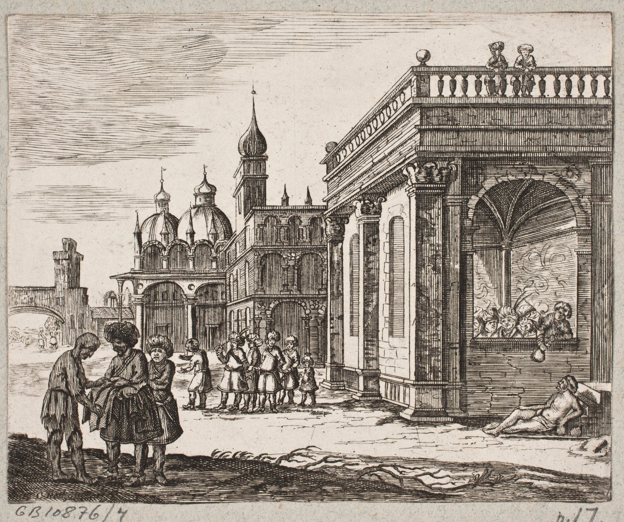 Illustrazione per Adam Olearius, “Persianischer Rosenthal von einem Sinnreichen Poeten Schich Saadi […]”, Schleswig 1660 da Christian Rothgiesser