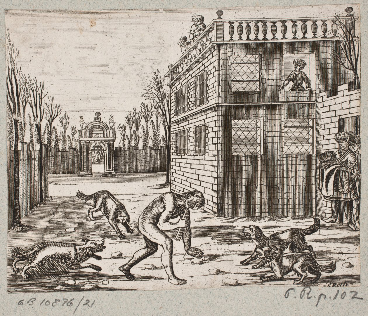 Illustrazione per Adam Olearius, "Persianischer Rosenthal von einem Sinnreichen Poeten Schich Saadi", Schleswig 1660 da Christian Rothgiesser