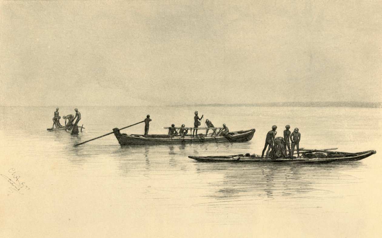 Barche da pesca, Ceylon da Christian Wilhelm Allers