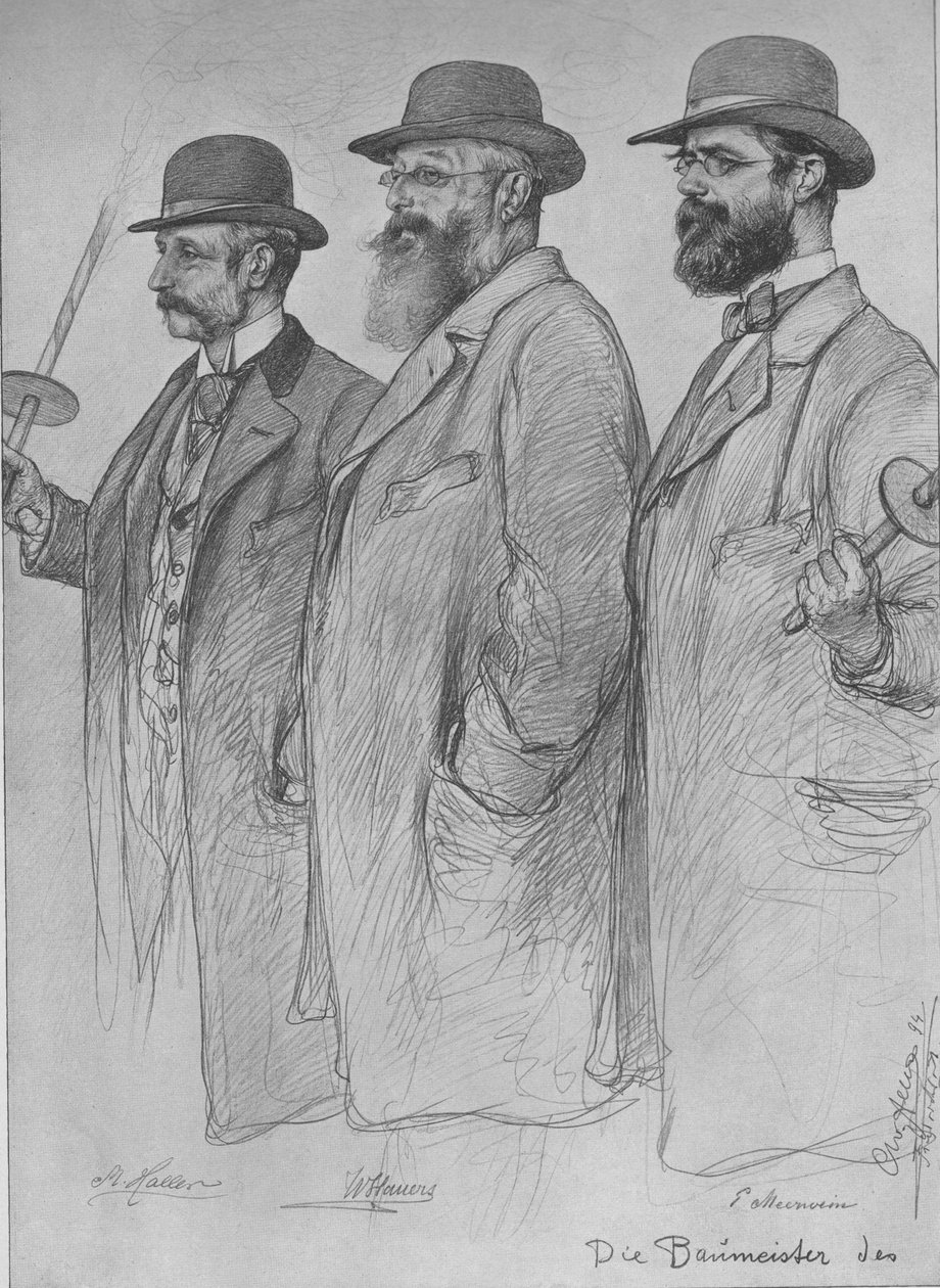 Martin Haller, Wilhelm Hauers, Wilhelm Emil Meerwein da Christian Wilhelm Allers