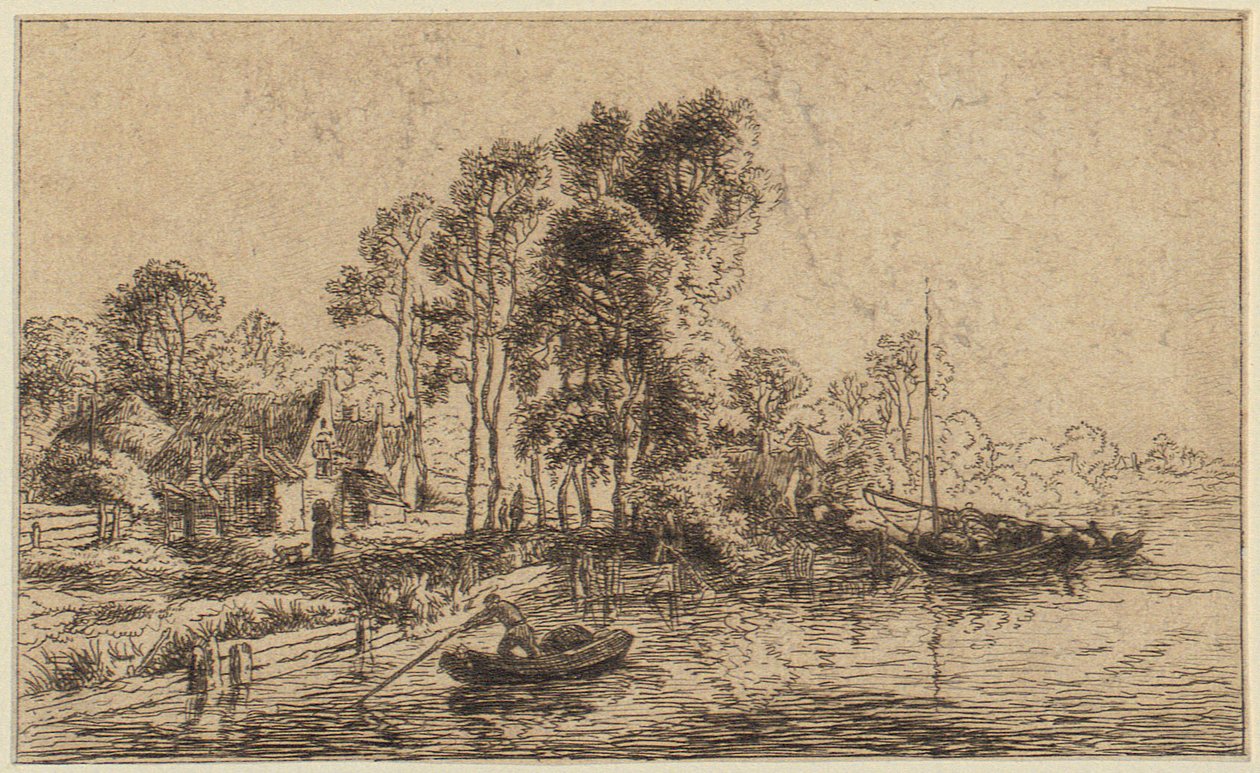 Case costruite accanto alle rovine da Christian Wilhelm Ernst Dietrich