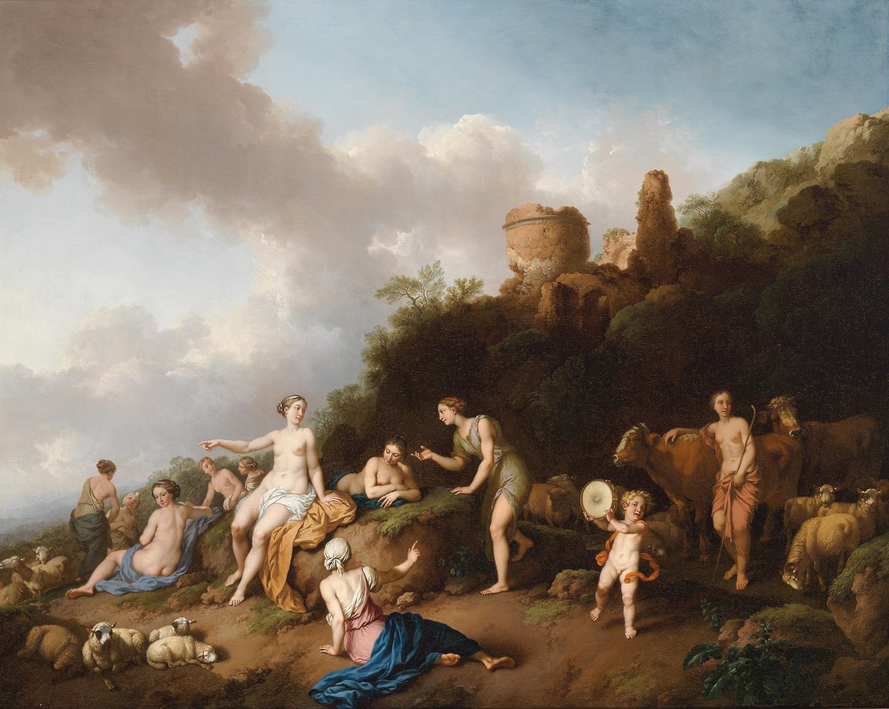 Diana e i suoi nimf da Christian Wilhelm Ernst Dietrich
