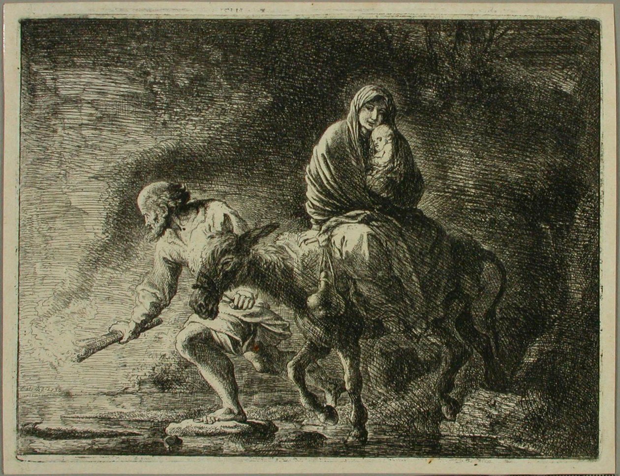 Fuga in Egitto da Christian Wilhelm Ernst Dietrich